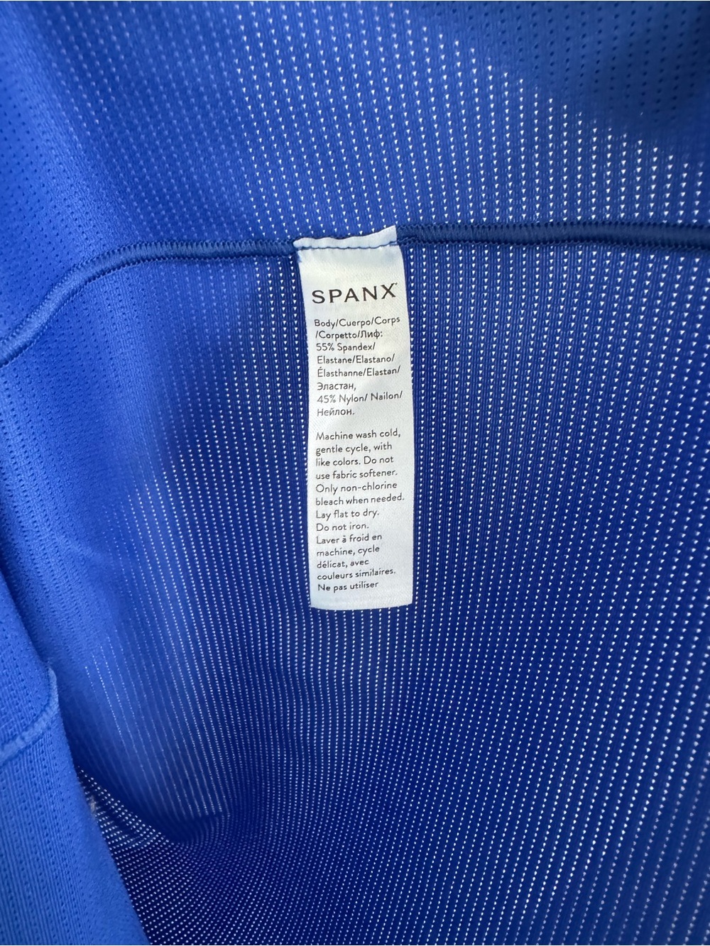 Spanx Base Layer Blue Racerback Tank - Picture 5 of 5